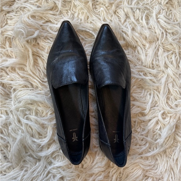 Frye Kenzie Venetian Loafer Black Leather - Picture 2 of 9